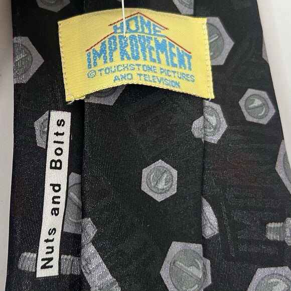NWT Home Improvement Tim Allen Necktie Tie Nuts and Bolds Binford Tools Wrench - Picture 3 of 3